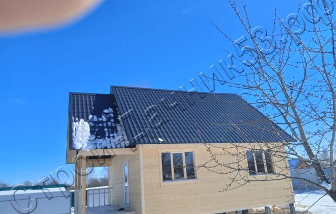 2 Каркасно-щитовой дом Д-89, 7х7м, 89 М², Тульская область, Киреевский район, г. Липки. (6)